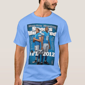 Matthew Stafford Calvin Johnson 2012 Football Prev T Shirt