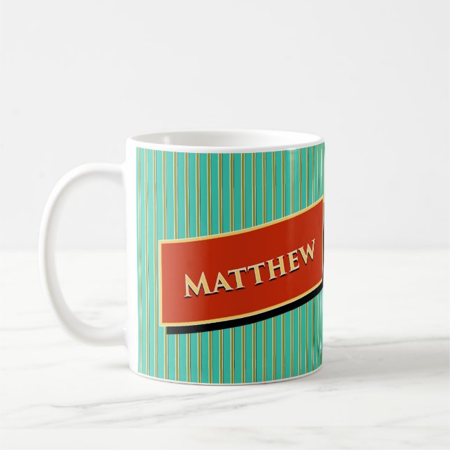 Matthew Våg Modern Retro Kaffemugg (Vänster)