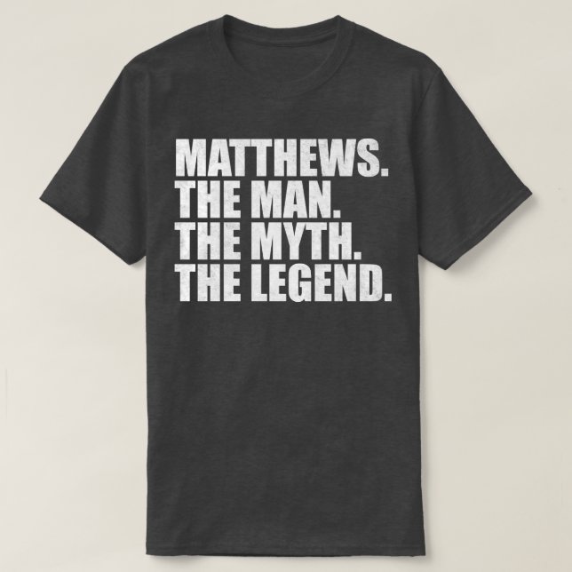 MatthewsMatthews-familjen namn Matthews efternamn  T Shirt (Design framsida)