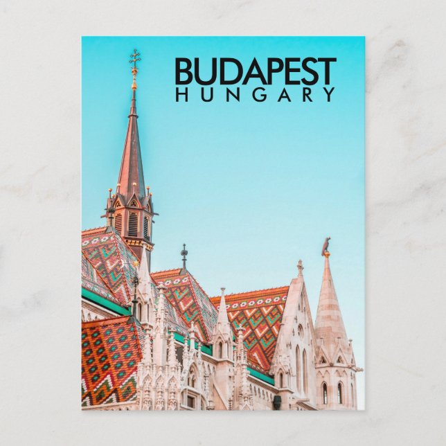Matthias Church, Budapest, Ungern Vykort (Framsida)