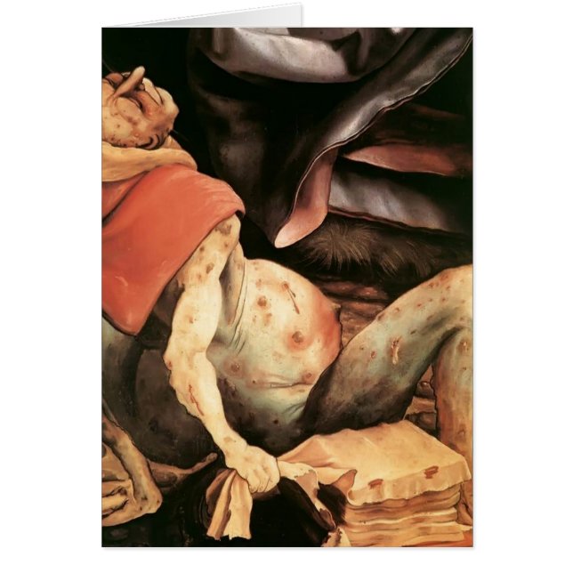 Matthias Grünewald- som lider manen Hälsningskort (Framsidan)