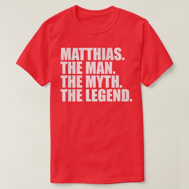 Matthias Matthias Namn Matthias given namn T Shirt (Design framsida)