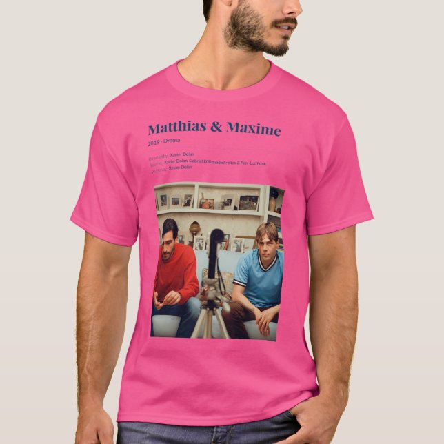 Matthias Maxime (2019) Xavier Dolan Movie T Shirt (Framsida)