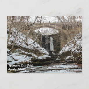 Matthiessen Illinois State Park-vykort Vykort