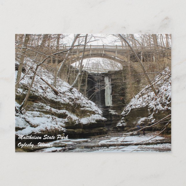 Matthiessen Illinois State Park-vykort Vykort (Framsida)