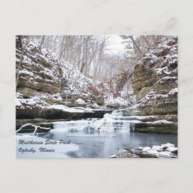Matthiessen Illinois State Park-vykort Vykort (Framsida)