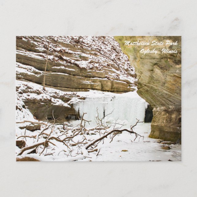 Matthiessen Illinois State Park-vykort Vykort (Framsida)