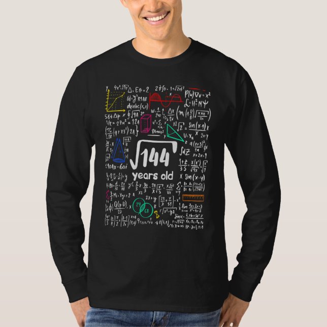 Matthorgsrot 144 12 år födelsedag tolfte t shirt (Framsida)
