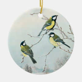 Matti Karppanen, fågelkonst Julgransprydnad Keramik