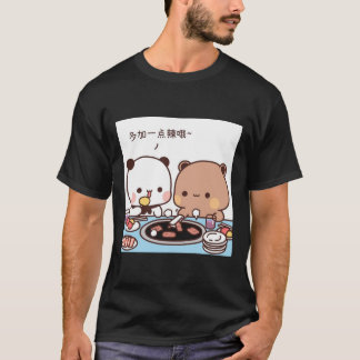 Mattid, Mjölk och Mocha Cute Bears Es T Shirt