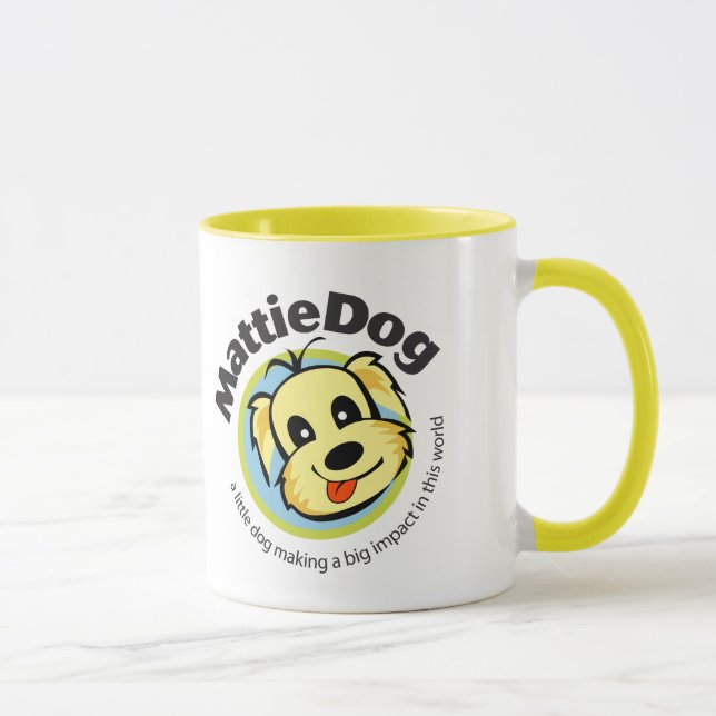 MattieDog lycklig mugg (Höger)