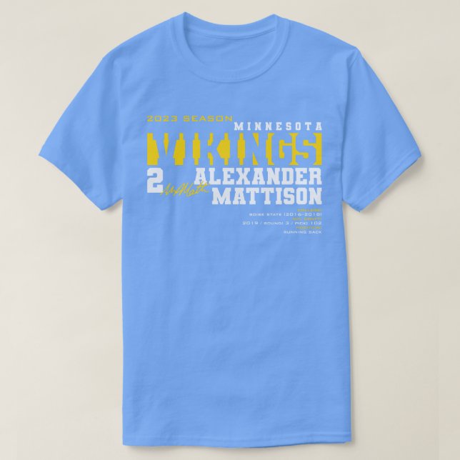 Mattison Vikings 2023 T Shirt (Design framsida)