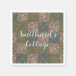 Mattkottagecore för ytterdörr i land pappersservett