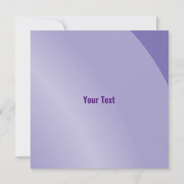 Måttlig Lilac Modern Shaded Qr-kod Kort (Framsida)