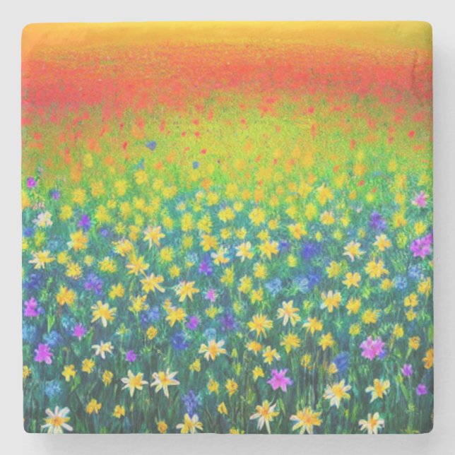 Mattor av många Färg Marble Underlägg (Framsidan)