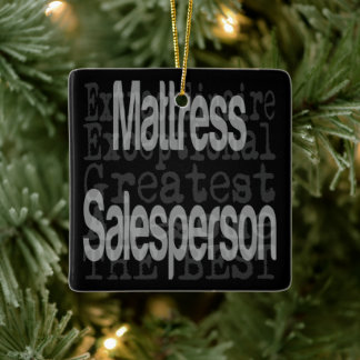 Mattress Salesperson Extraordinaire Julgransprydnad Keramik