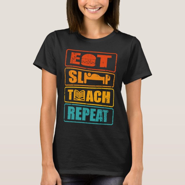 Mattskurs och engelsk skollärargåva från studenter t shirt (Framsida)