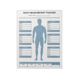 Måttspårare för målkroppsmätare Viktförlust Anteckningsblock