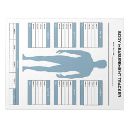 Måttspårare för målkroppsmätare Viktförlust Anteckningsblock