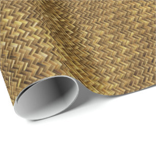 Mattt vävt gräs presentpapper