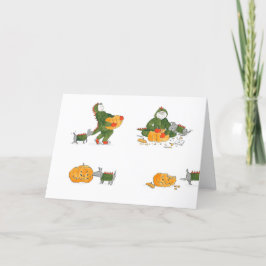 Matty- och Ty Halloween-kort Helgkort