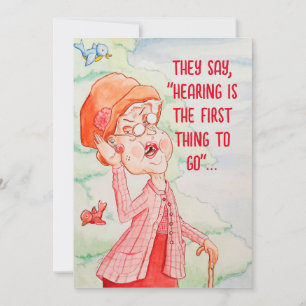 MATURE AGE BIRTHDAY GREETING CARD TACK KORT