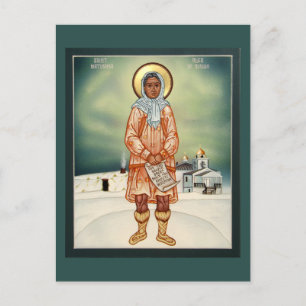 Matushka Olga från Alaska Prayer Card Vykort