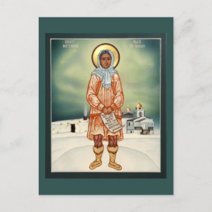 Matushka Olga från Alaska Prayer Card Vykort