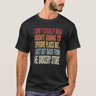 Matvaruinkops skämt inflations meme t shirt