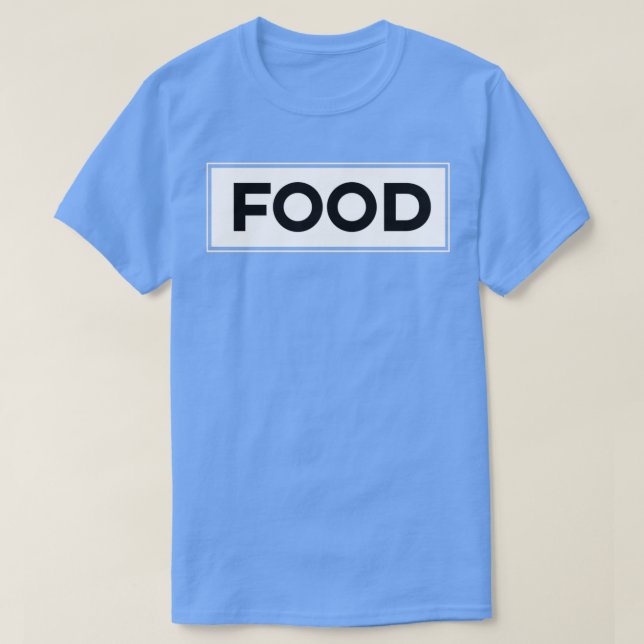 Matvit på svart t shirt (Design framsida)