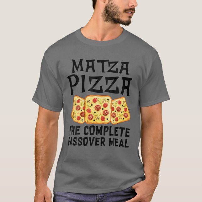 Matza Pizza, hela den judiska helsidesäden i påssä T Shirt (Framsida)