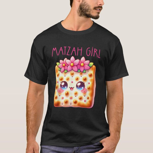 Matzah Girl Happy Passover Jewish Pesach Seder Afi T Shirt (Framsida)