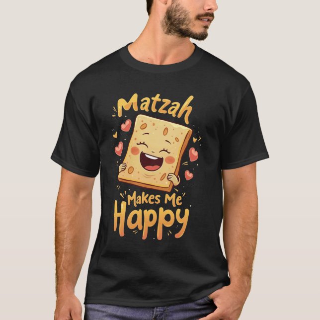 Matzah gör mig glad t shirt (Framsida)