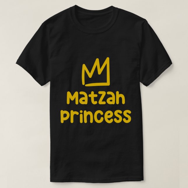 Matzah Princess Funny Passover Kids Afikoman Jewis T Shirt (Design framsida)