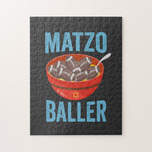 Matzo Baller Funny Football Hanukkah Rugby Gift Pussel