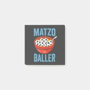 Matzo Baller Funny Soccer Hanukkah Helgdag Gift Post-it Block