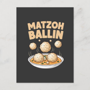 Matzo Baller Hanukkah Mat Hanukkah Judisk Kultur Meddelande Vykort