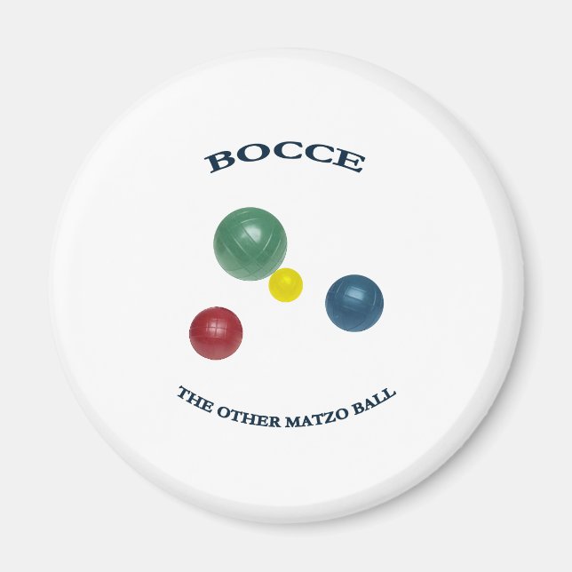 Matzo Bocce Boll Magnet (Framsidan)