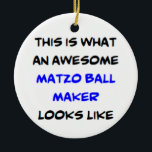 Matzo boll maker, fantastisk julgransprydnad keramik<br><div class="desc">Matzo boll maker</div>