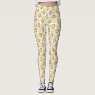 Matzo Boll Soppa Matzah Flatbröd Passover-Cuisine Leggings