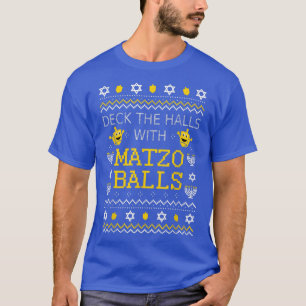 Matzo Bollar Ugly God jul Smycke judisk Hanukkah T Shirt