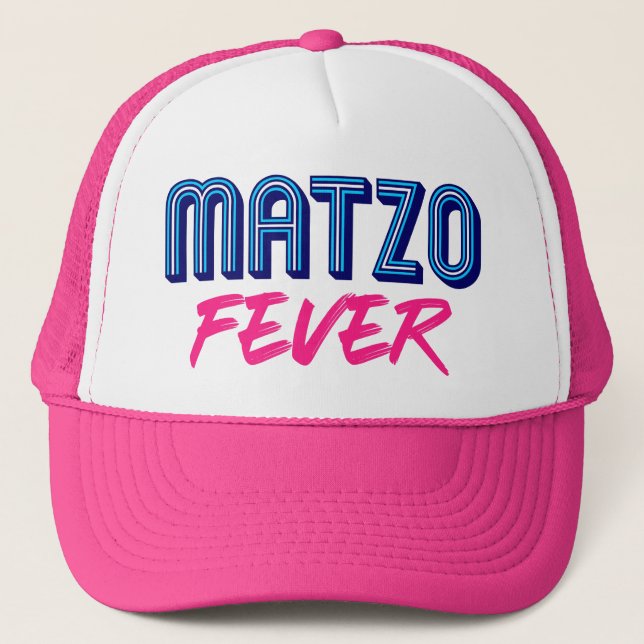 Matzo Fever Blue Rosa 70-årsjubileum Jewish Retro  Keps (Framsida)