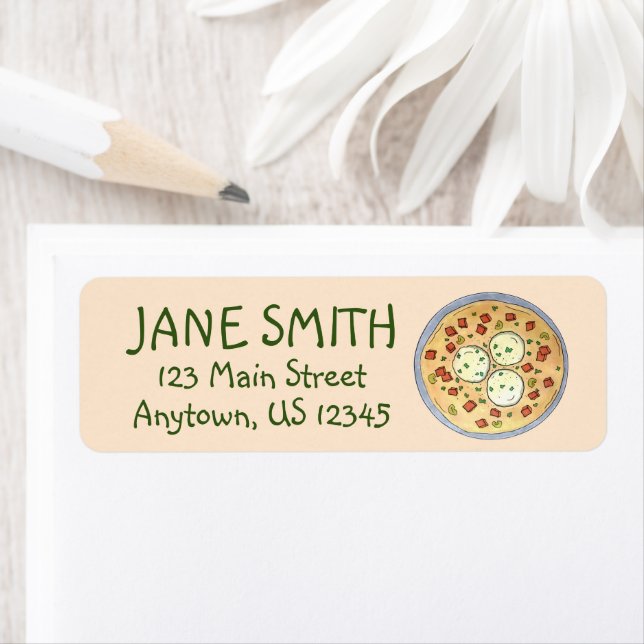 Matzo Matzah Boll Soppa judiskt Cuisine Passover Returadress Etikett (Insitu)