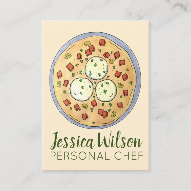 Matzo Matzah Boll Soppa judiskt Cuisine Passover Visitkort (Framsida)