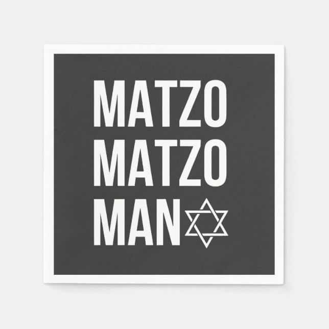 Matzo Matzo Man Jewish Hanukkah Pappersservett (Framsidan)