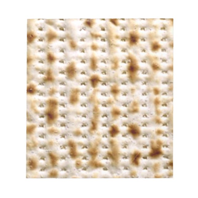 Matzo Note Pad, 40 sidor - judisk Humor Anteckningsblock (Framsida)