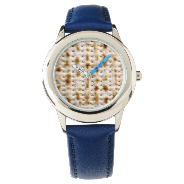 Matzo Passover Blue Strap Watch för barn Armbandsur (Framsida)