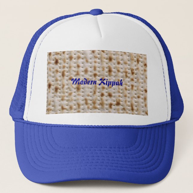 Matzoh Modern Kippah Pesach Seder Hat Truckerkeps (Framsida)