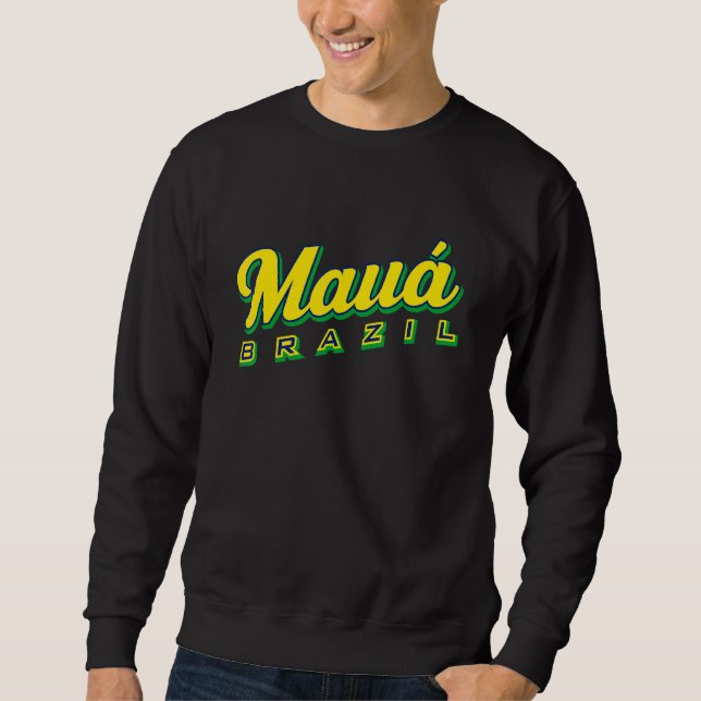 Mauá Brasilien Lång Ärmad Tröja (Framsida)