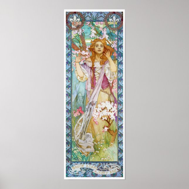 Maud Adams as Joan of Arc, Mucha Poster (Framsidan)